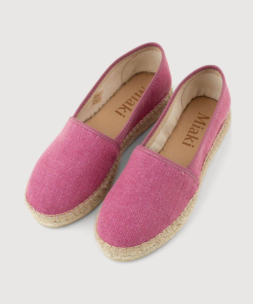 Tea Rose / 36 Linen Espadrille Miaki Swiss Made Womenswear