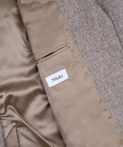 Relaxed Herringbone Tweed Blazer Miaki Swiss Made Womenswear