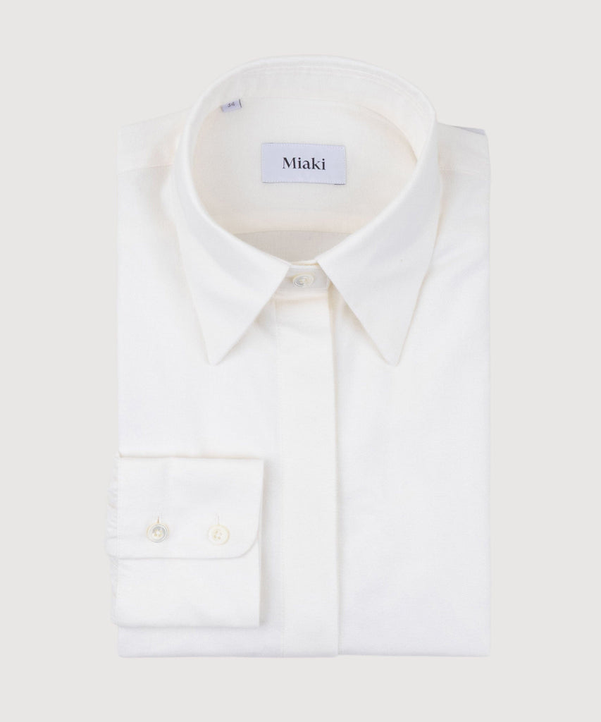 Everyday Cashmere Flannel Shirt Miaki Swiss Made Womenswear