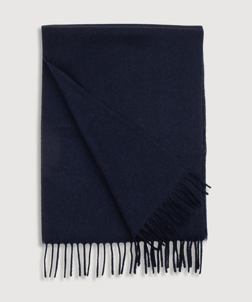 Navy / One Size Cashmere Scarf Miaki Swiss Made Womenswear
