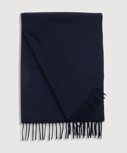Navy / One Size Cashmere Scarf Miaki Swiss Made Womenswear