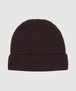 Dark Brown / One Size Cashmere Caps Miaki Swiss Made Womenswear