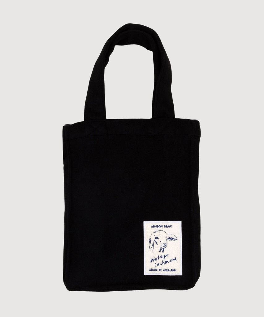 Navy Cashmere Mini Tote Bag Miaki Swiss Made Womenswear