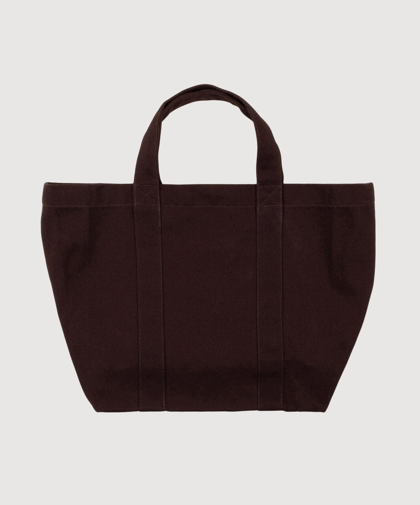 Dark Brown / One Size Canvas Tote Bag Miaki Swiss Made Womenswear