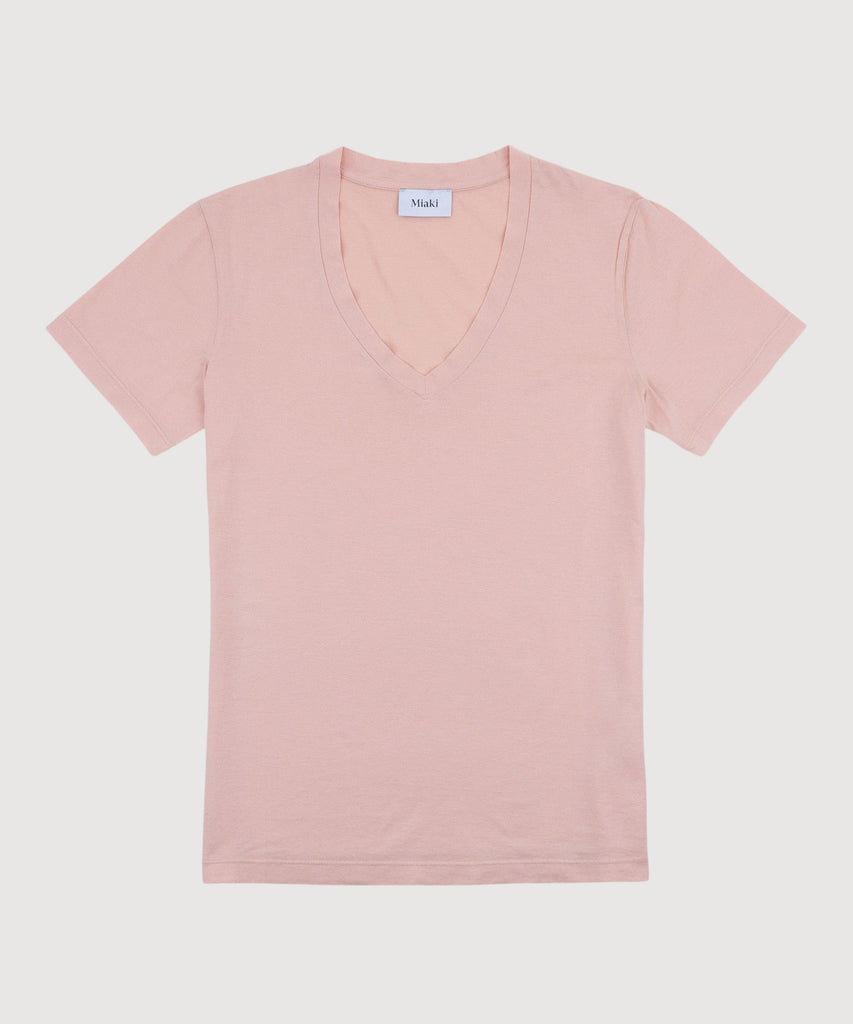 Rose / XS V-neck T-Shirt Miaki Swiss Made Womenswear