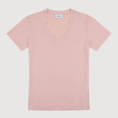 Rose / XS V-neck T-Shirt Miaki Swiss Made Womenswear