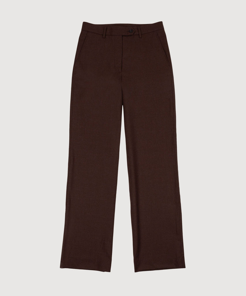 Wide Leg Flannel Trousers Miaki Swiss Made Womenswear