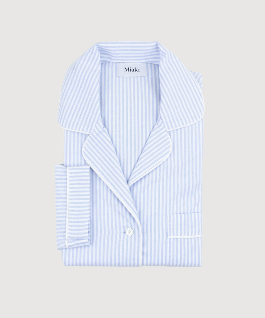 Striped Long Sleeve Pyjama Miaki Swiss Made Womenswear
