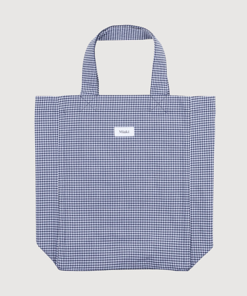 Check Tote Bag Miaki Swiss Made Womenswear