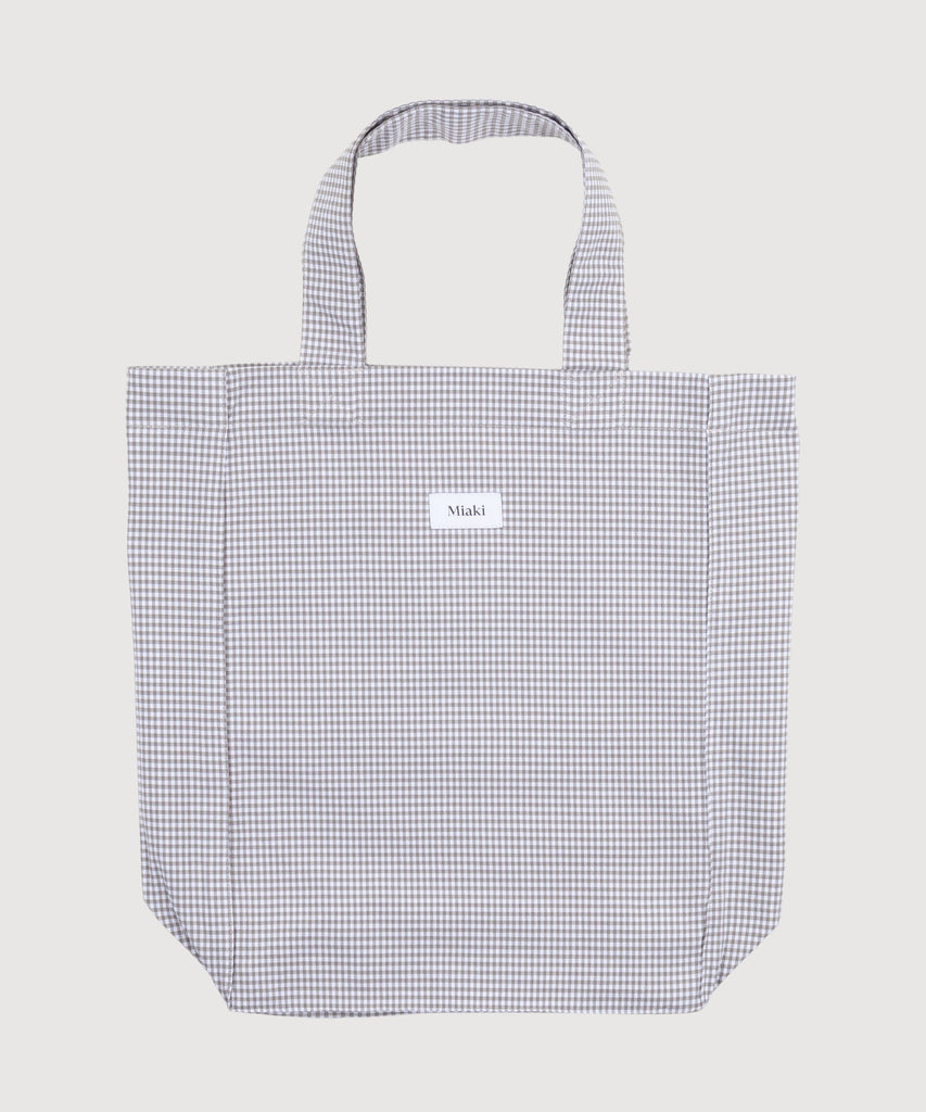 Check Tote Bag Miaki Swiss Made Womenswear