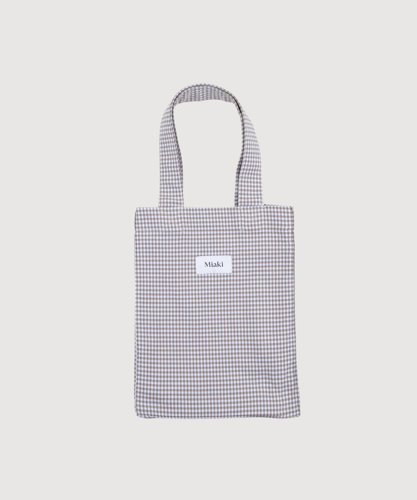 Check Mini Tote Bag Miaki Swiss Made Womenswear