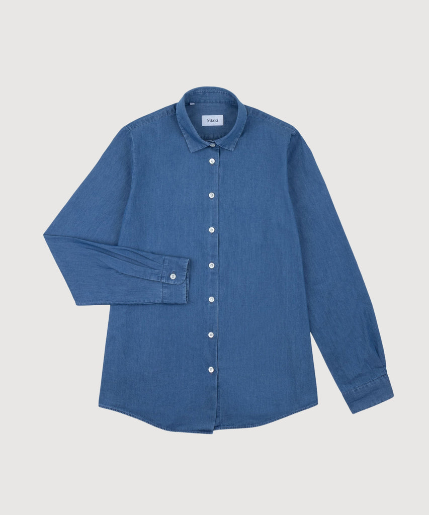 Relaxed Light Jeans Shirt Miaki Swiss Made Womenswear