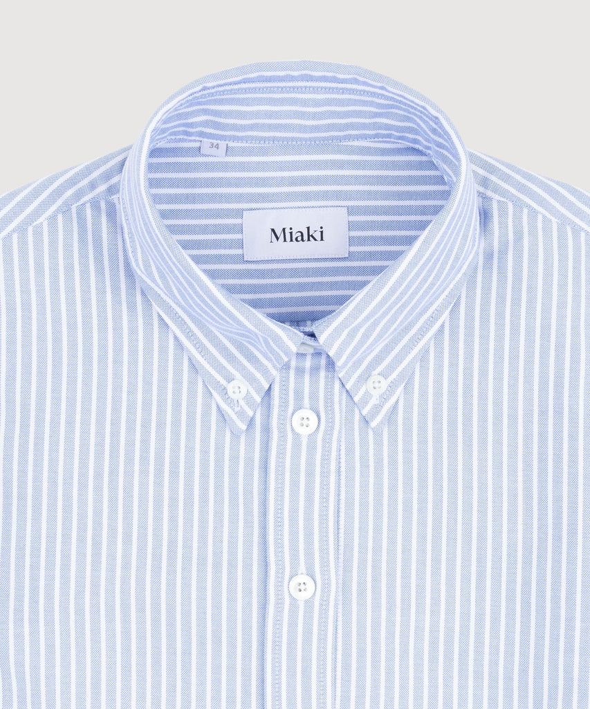 Relaxed Oxford Stripe Shirt Miaki Swiss Made Womenswear