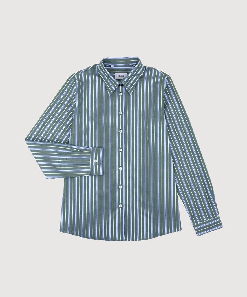 Green / 34 Relaxed Ivy League Shirt Miaki Swiss Made Womenswear