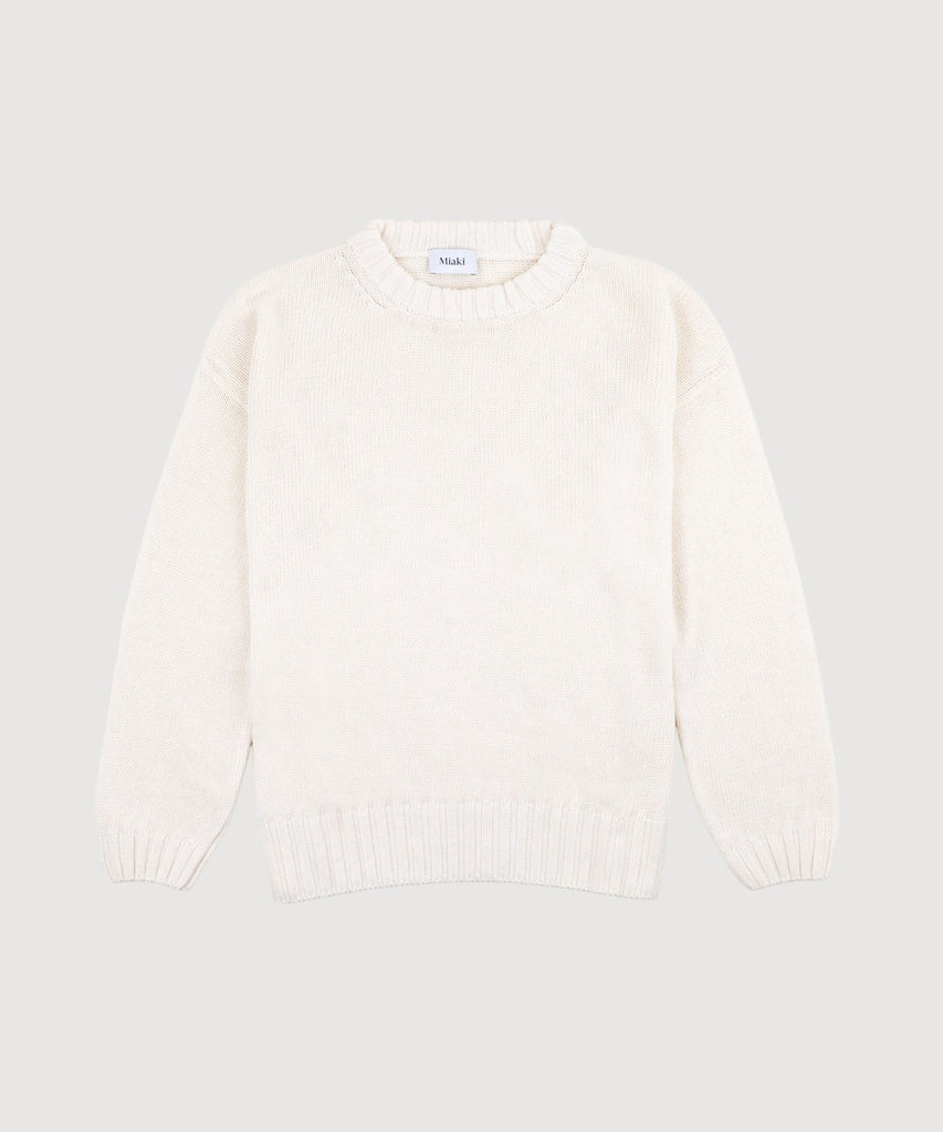 Cream / XS Relaxed Summer Sweater Miaki Swiss Made Womenswear