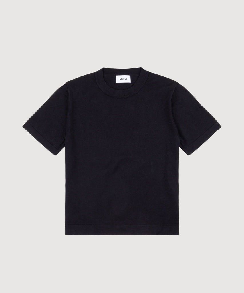 Black / XS Knitted T-shirt Miaki Swiss Made Womenswear