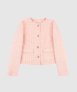 Pink / 34 Short Cotton Mosaic Blazer Miaki Swiss Made Womenswear