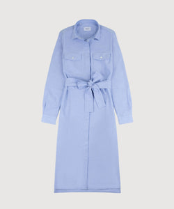 Blue / 34 Oxford Shirt Dress Miaki Swiss Made Womenswear