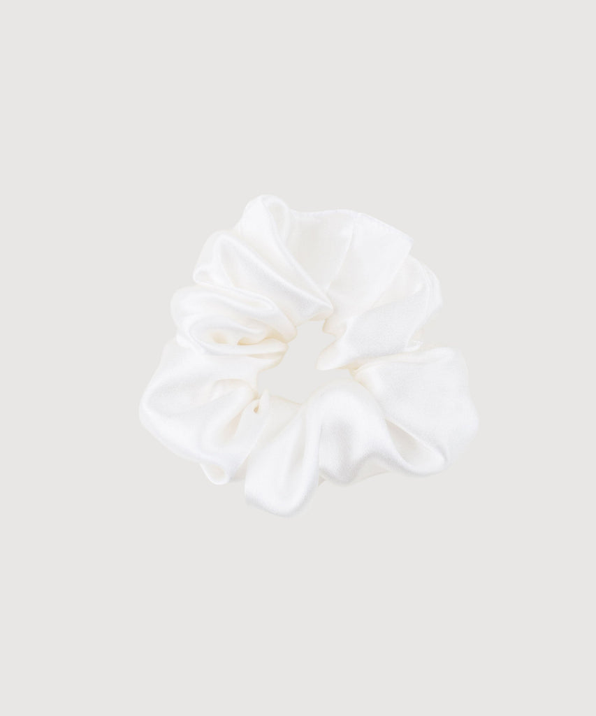 Ivory / One Size Silk Scrunchie Miaki Swiss Made Womenswear
