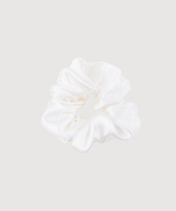 Ivory / One Size Silk Scrunchie Miaki Swiss Made Womenswear