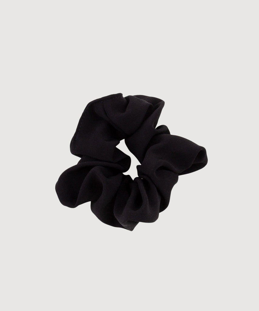 Black / One Size Silk Scrunchie Miaki Swiss Made Womenswear