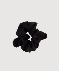 Black / One Size Silk Scrunchie Miaki Swiss Made Womenswear