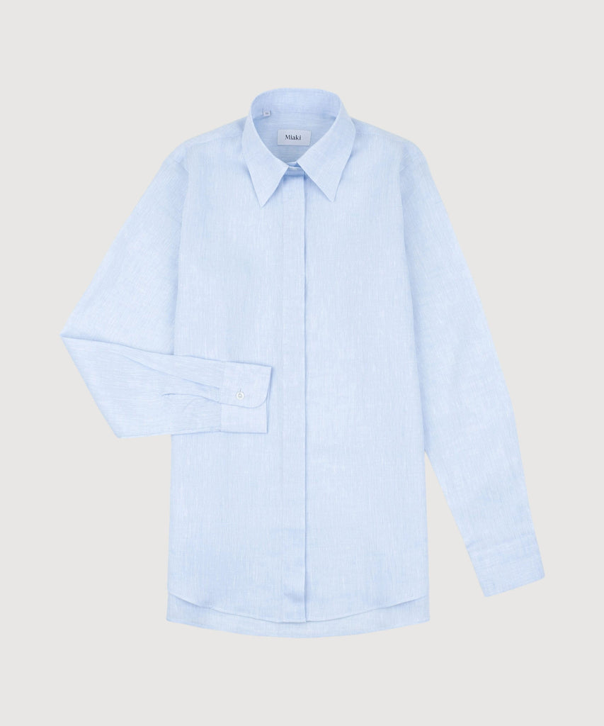 Light Blue / 34 Linen Tunica Miaki Swiss Made Womenswear