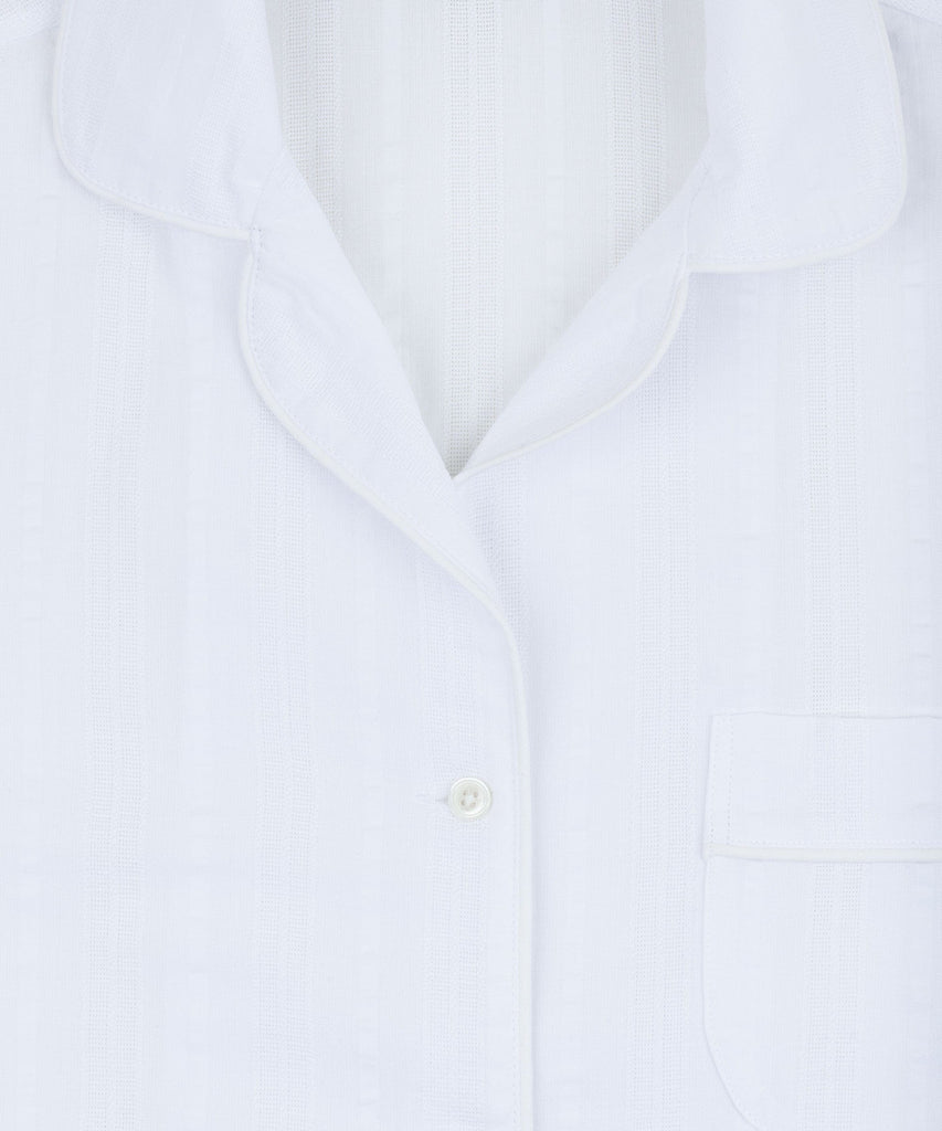 Striped Short Sleeve Pyjama Miaki Swiss Made Womenswear