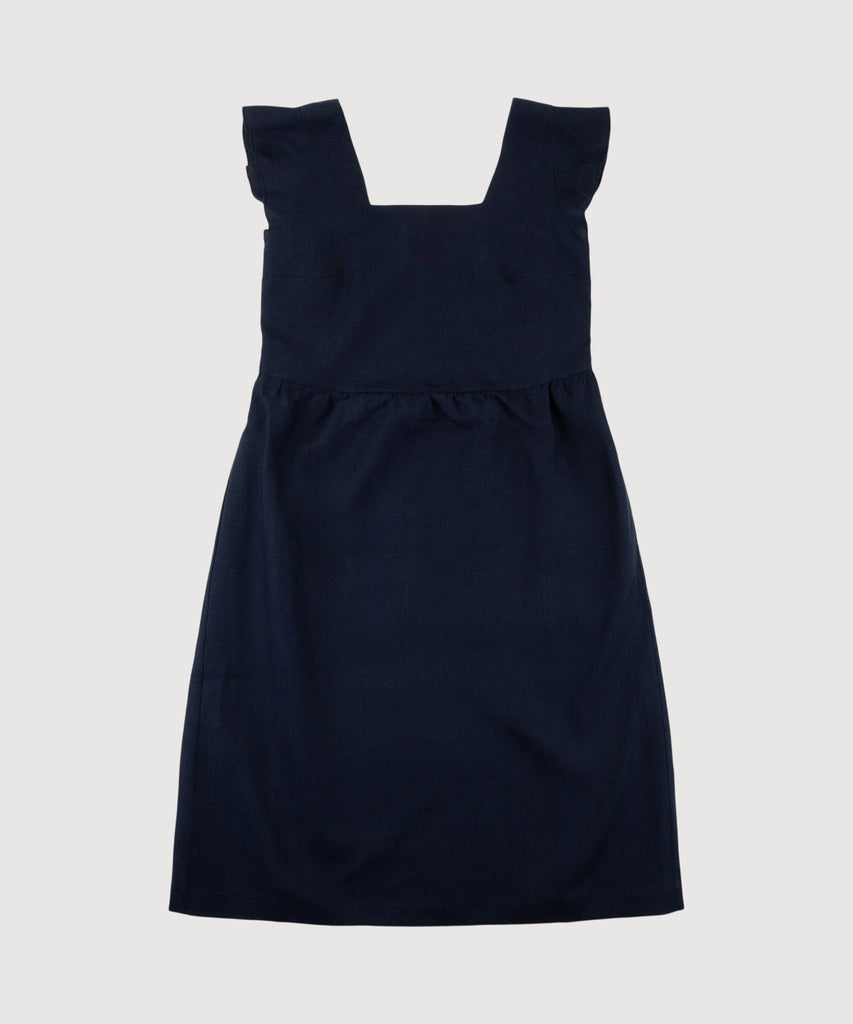 Volant Linen Dress Miaki Swiss Made Womenswear