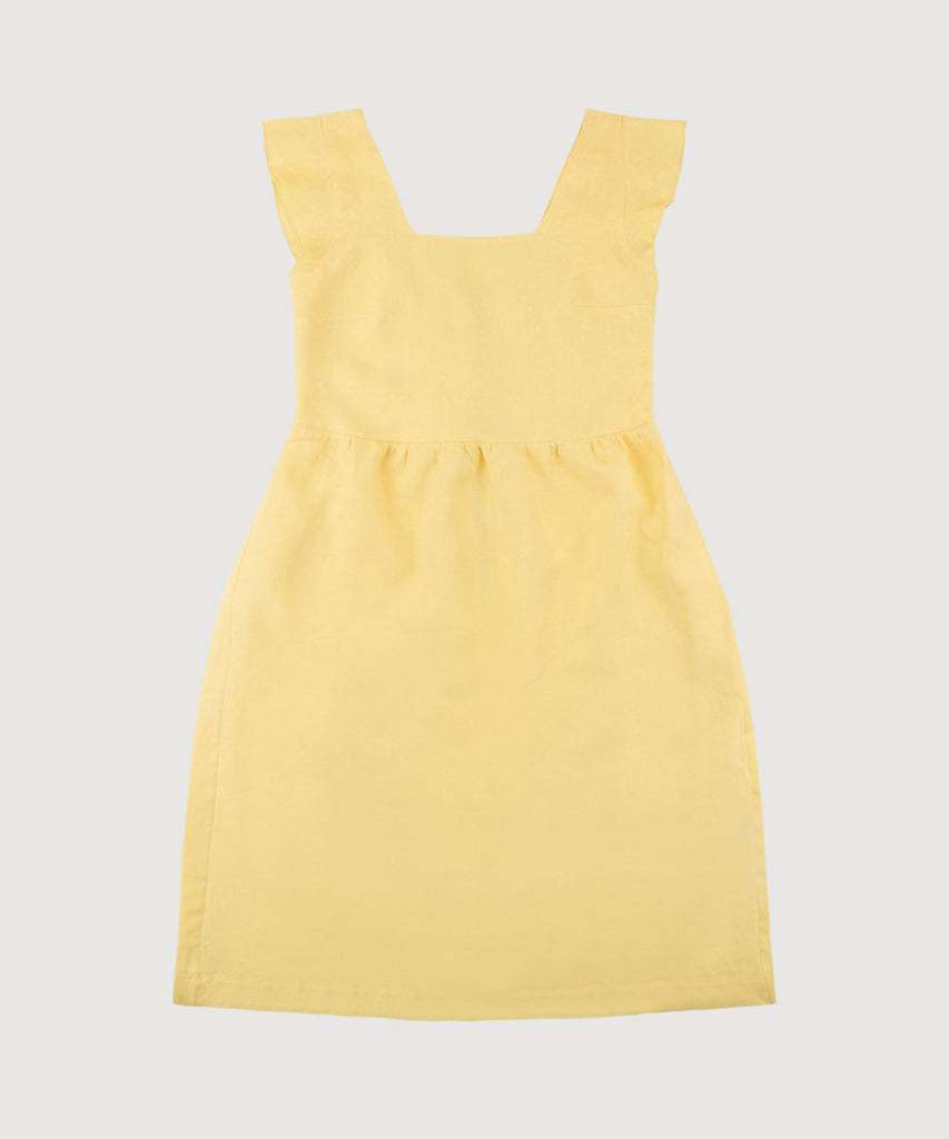 Volant Linen Dress Miaki Swiss Made Womenswear