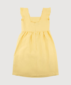 Volant Linen Dress Miaki Swiss Made Womenswear