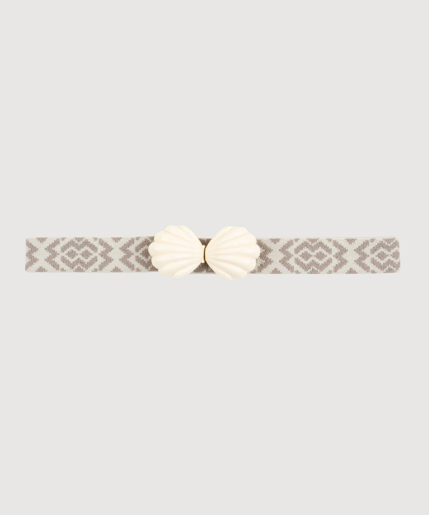 Beige / S Elastic Shell Belt Miaki Swiss Made Womenswear