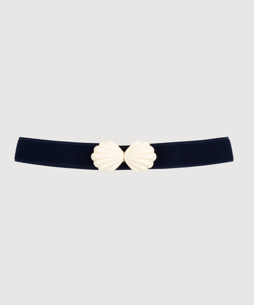Navy / S Elastic Shell Belt Miaki Swiss Made Womenswear