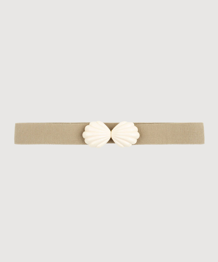 Taupe / S Elastic Shell Belt Miaki Swiss Made Womenswear