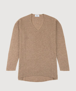 Beige / S Light Cashmere Sweater Miaki Swiss Made Womenswear