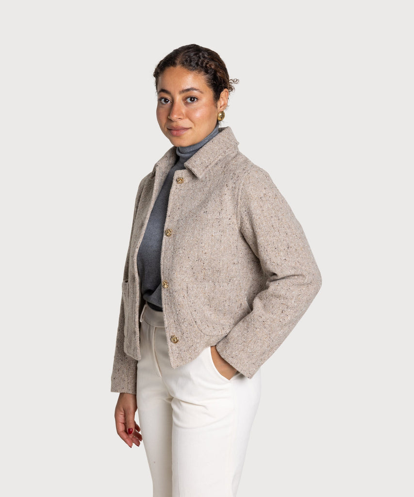 Short Tweed Jacket Miaki Swiss Made Womenswear