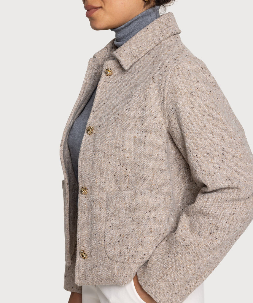 Short Tweed Jacket Miaki Swiss Made Womenswear