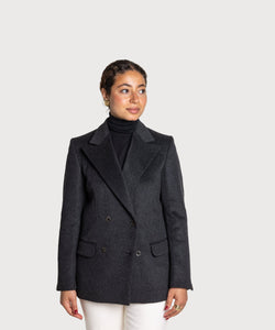 Double Breast Cashmere Blazer Miaki Swiss Made Womenswear