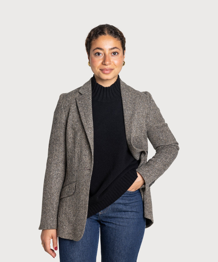 Relaxed Donegal Blazer Miaki Swiss Made Womenswear