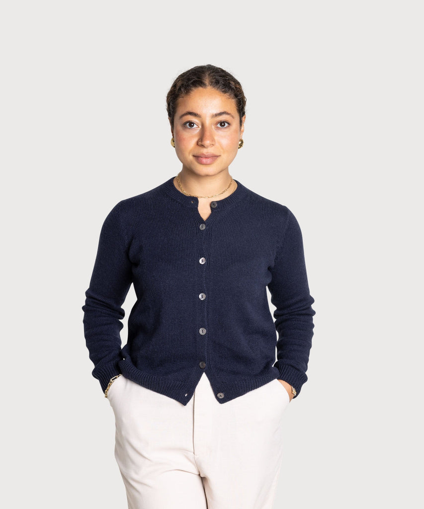 Navy / XS Cashmere Cardigan Miaki Swiss Made Womenswear
