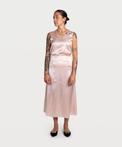 Rose / XS Silk Skirt Miaki Swiss Made Womenswear