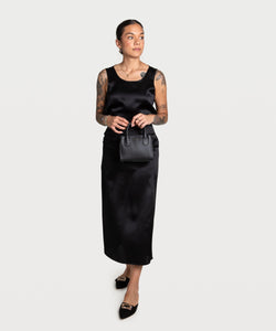 Black / XS Silk Skirt Miaki Swiss Made Womenswear