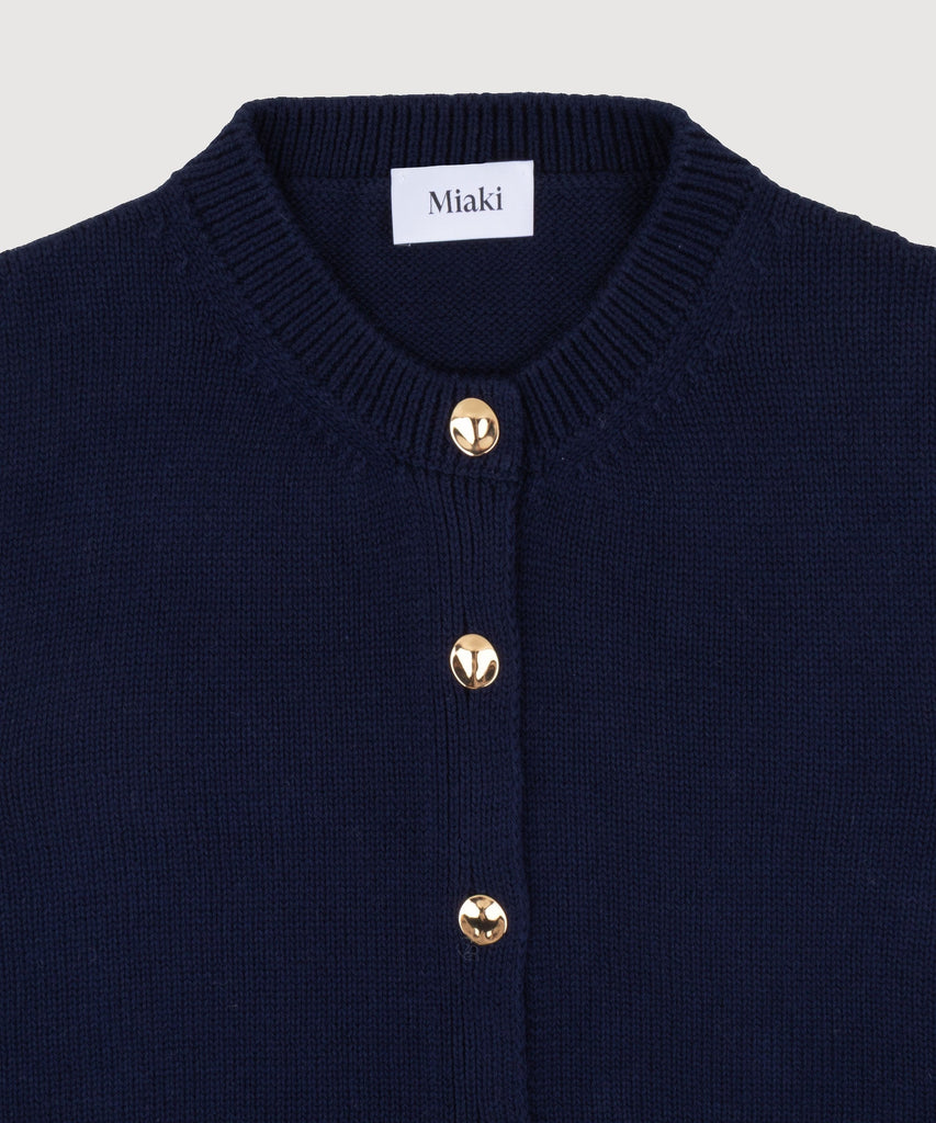 Knitted Cotton Vest Miaki Swiss Made Womenswear