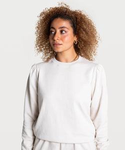 Ivory / XS Butterfly Sweatshirt Miaki Swiss Made Womenswear