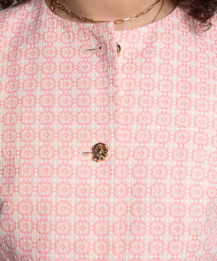 Short Cotton Mosaic Blazer Miaki Swiss Made Womenswear