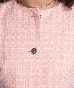 Short Cotton Mosaic Blazer Miaki Swiss Made Womenswear