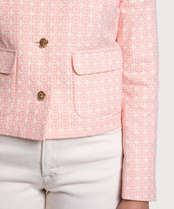 Short Cotton Mosaic Blazer Miaki Swiss Made Womenswear