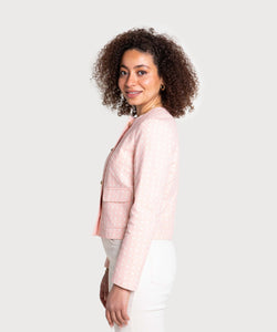 Short Cotton Mosaic Blazer Miaki Swiss Made Womenswear