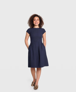 Seersucker Everyday Dress Miaki Swiss Made Womenswear
