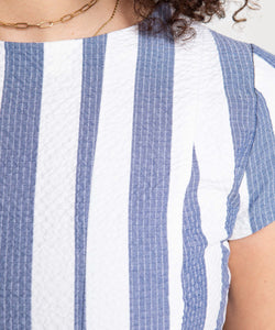 Seersucker Everyday Dress Miaki Swiss Made Womenswear